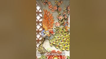 Giới thiệu mẫu lọ Lộc bình Phúc Đức men rạn đắp nổi vẽ vàng- Gốm sứ Bát Tràng