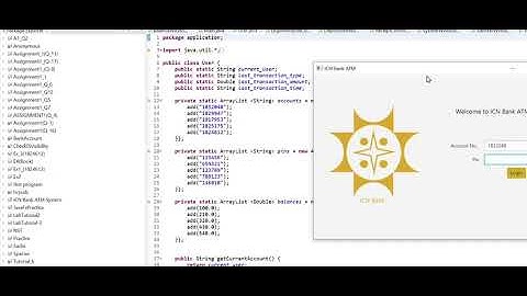 ICN BANK ATM || Javafx || OOP