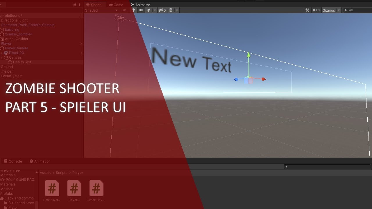 Zombie Shooter - Part 5 Spieler UI - YouTube