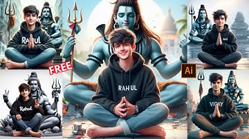 3D AI  Mahashivratri image create || trending viral photo editing only 2 mint || #mahashivratri
