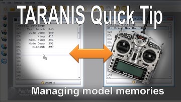 FrSky TARANIS Quick Tip - Managing Model Memories in EEPROM