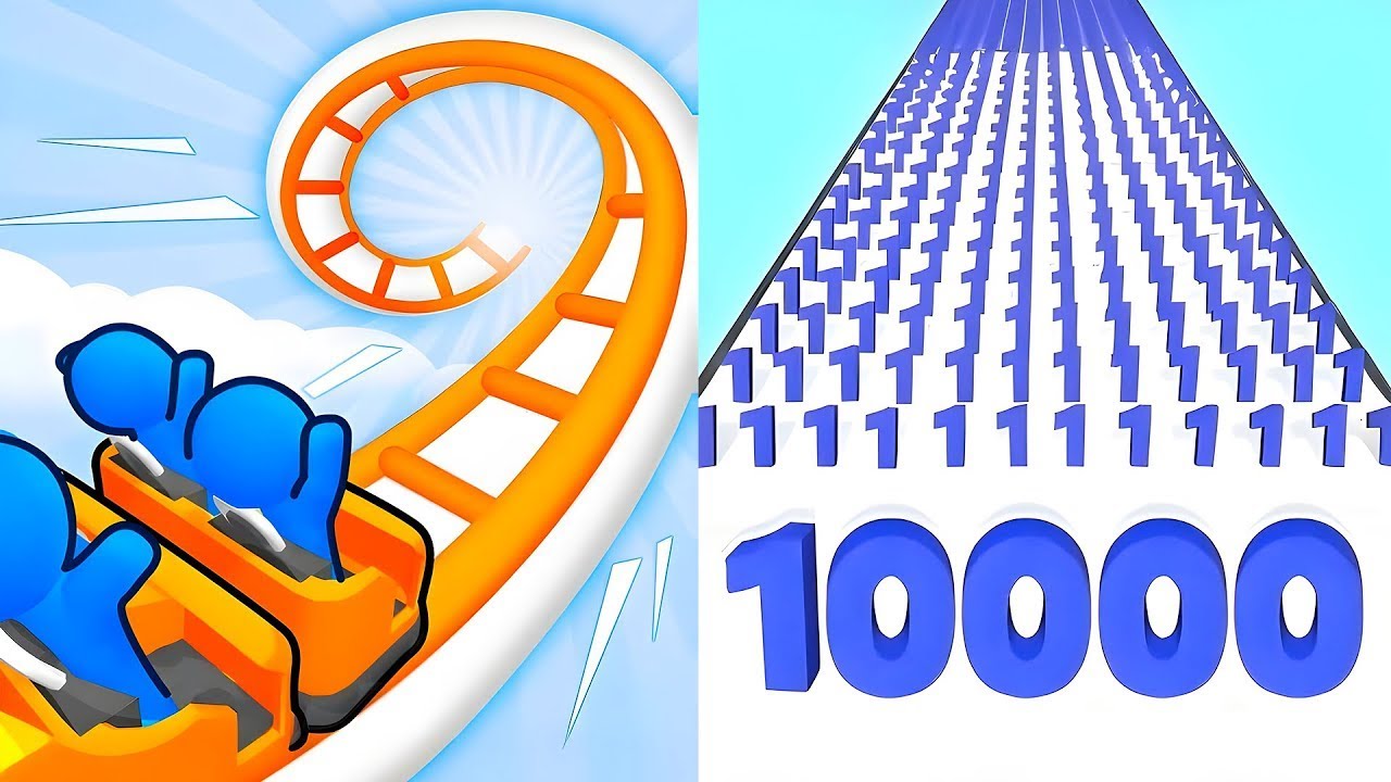 Runner Coaster vs Number Master   All Levels SpeedRun Gameplay Android iOS Ep4