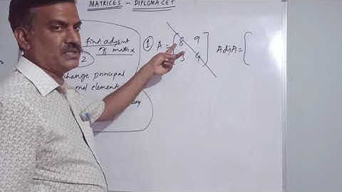 DIPLOMA CET - Engg Maths MATRICES & DETERMINANTS (part 2 of 4)