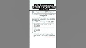 Shekhawati University UG PG Exam Form 2025 Start, Last Date, fess PDUSU Exam form ll PDUSU Updates