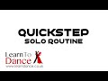 Quickstep Routine - Solo Dance Lesson - Learn To Dance