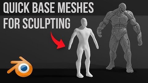 Quickly Create Base Meshes for Sculpting | Skin modifier | Blender 2.8