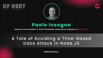 CODEstantine 7 | Paolo Insogna - A Tale of Avoiding a Time-Based DDOS Attack In Node.js
