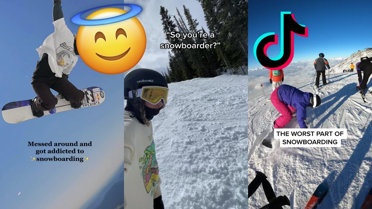 Epic Snowboarding TikTok Compilation The Best Tricks and Stunts on the