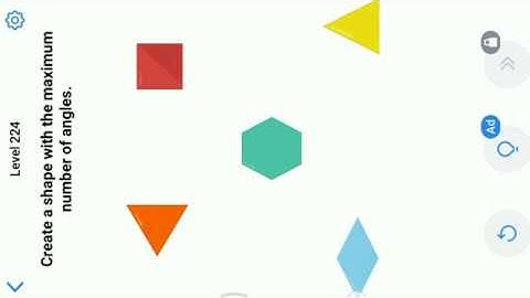 Easy Game Level 224 || Create A Shape With The Maximum Number Of Angles.