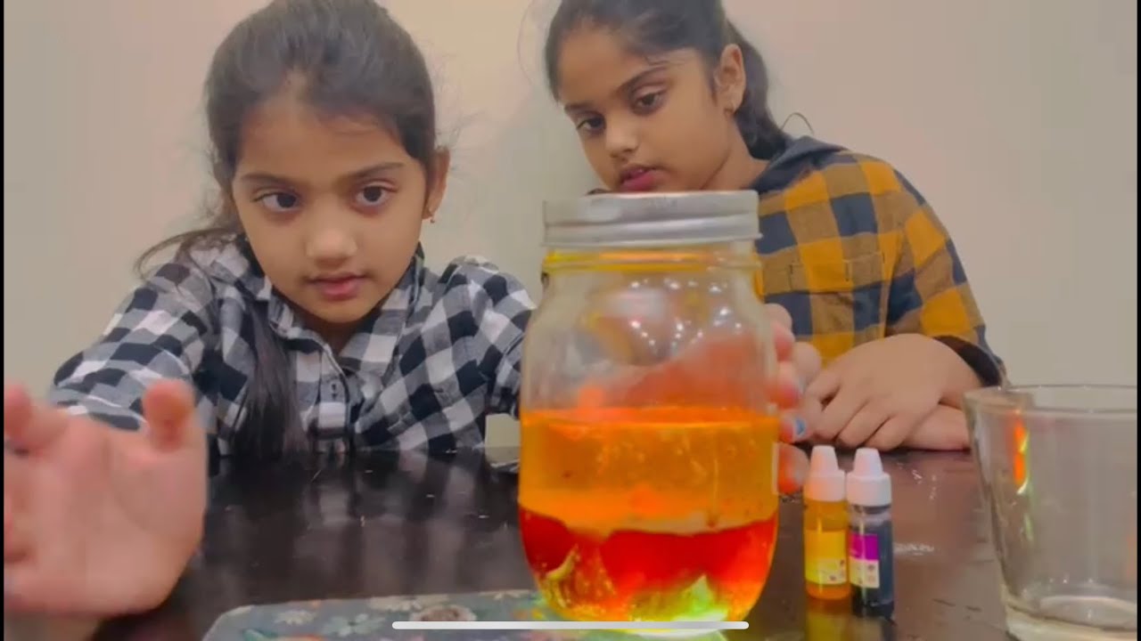 Lava lamp science experiment made at home - YouTube