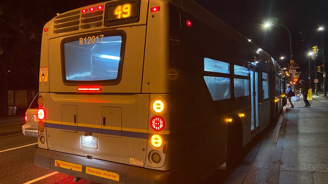 Richmond Translink 2012 New Flyer XDE60 R12017 on 49 UBC - YouTube
