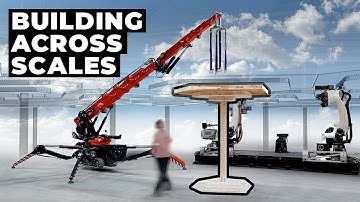 Multi-scalar robotic fabrication system for on-site press gluing in multi-storey timber buildings