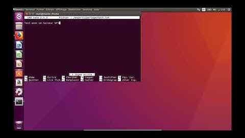 Installation et configuration NFS sous linux (ubuntu )