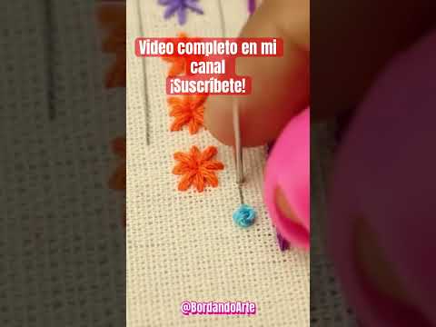 Punto de nudo francés bordado fácil #embroidery #bordado #handmade #embroidery #embroideryart #diy
