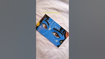 krishna Ji Eyes painting 💖✨ ll Watercolor painting  #krishna #shorts #watercolor #radhakrishna