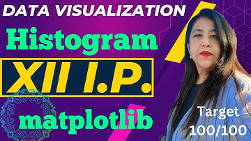 Drawing a Histogram | Data Visualization | Informatics Practices Class 12 CBSE Board By Anjali Mam