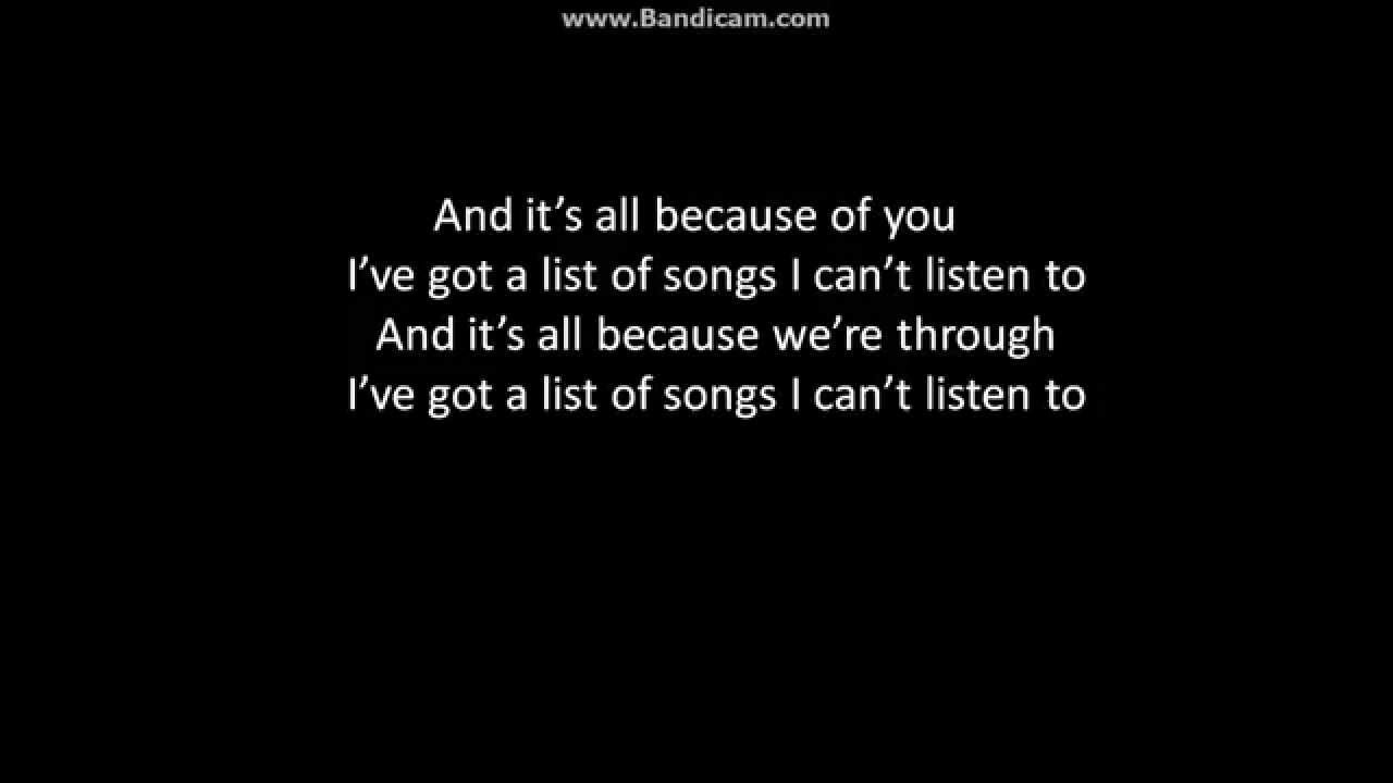Songs I Can t Listen To Lyrics By Neon Trees YouTube Songs I Can t Listen To Lyrics By Neon Trees YouTube