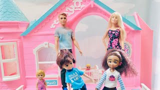 BARBIE Pink Mansion Working Elevator Dollhouse Dream Dolls Playing Episodes