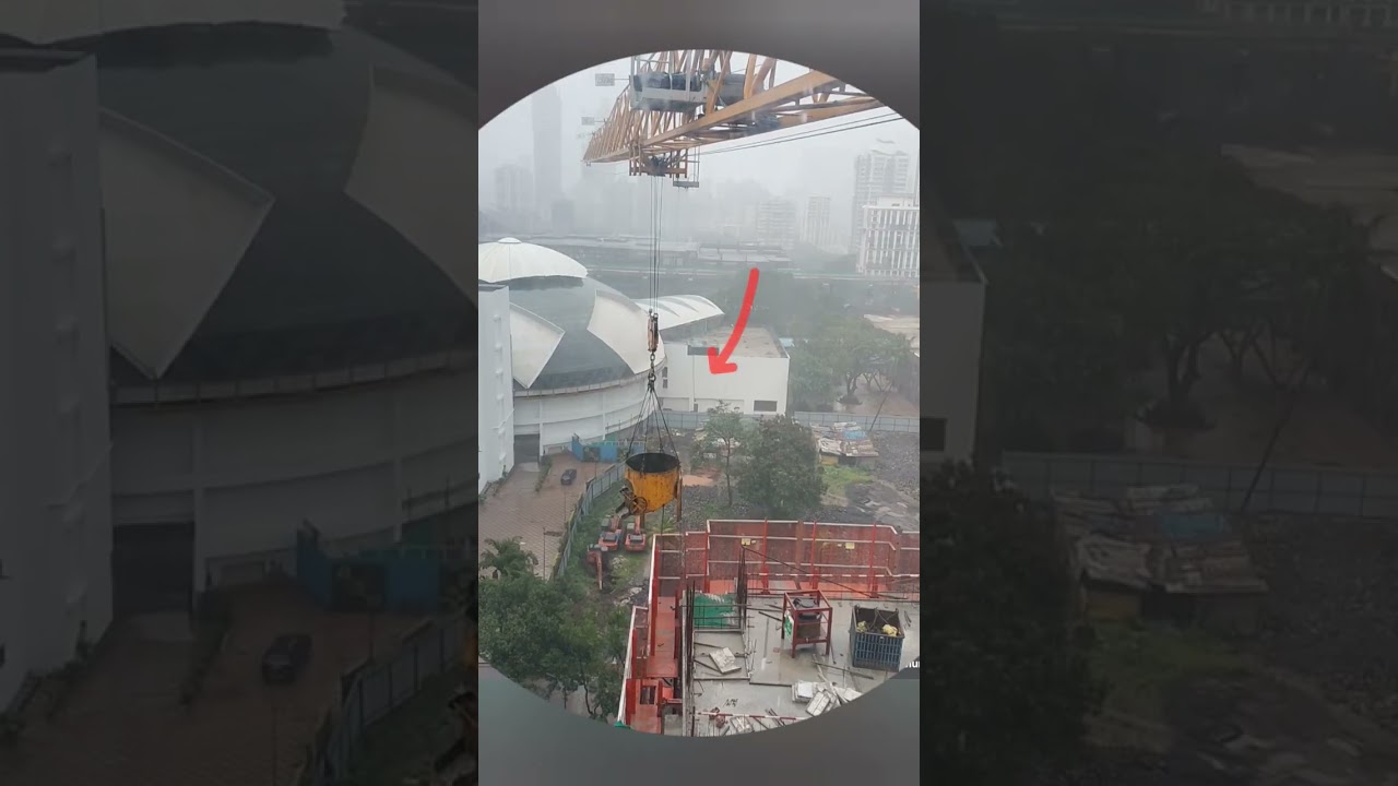 TOWER CRANE WIND SPEED 44. K.m out of service