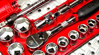 NEW - Craftsman V-SERIES Socket Set, Shallow MM, 1/2 Inch Drive, 21 Piece (CMMT45755V)