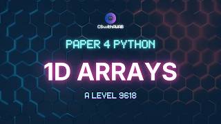 1D Arrays Python | P4 | AL Computer Science 9618
