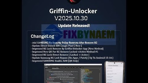 Griffin Unlocker V2025.10.30