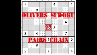 22 Sudoku Pairs Chain