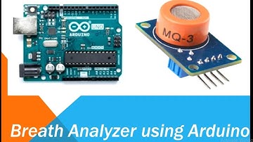 Breath analyser using Arduino and alcohol sensor.