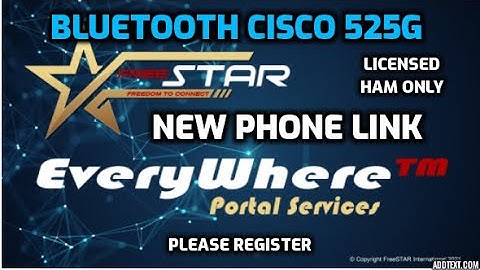 FREESTAR-EVERYWHERE- CISCO 525G Bluetooth to Mobile Phone