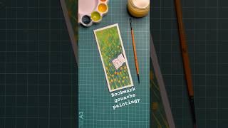 paint with gouache | bookmark gouache painting 🍀 #art #gouache #painting #bookmark