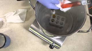 Preparing agar plates