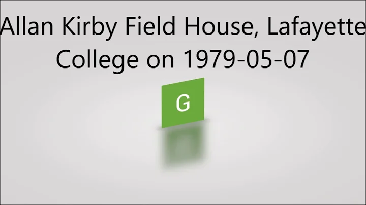 Allan Kirby Field House, Lafayette College on 1979...
