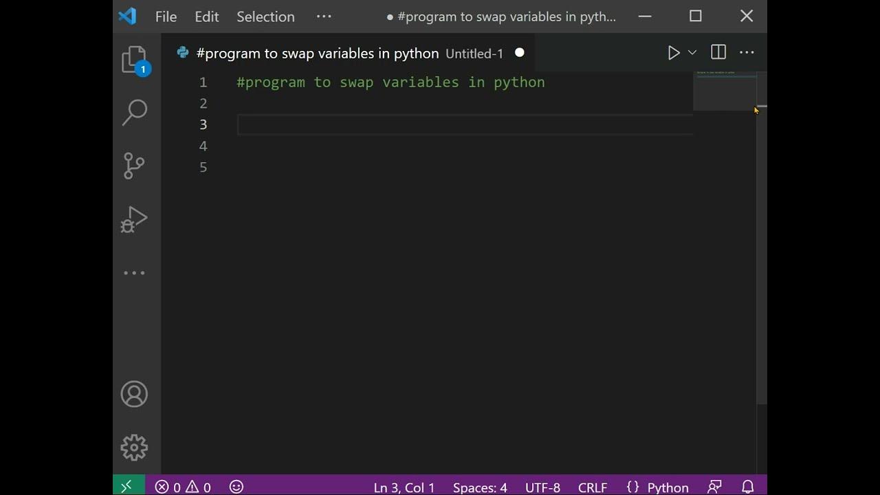 Python Program to swap two numbers! - YouTube