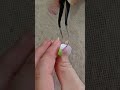 "Short nails" Chevron french tips w striping tape