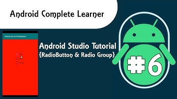 Android Studio Tutorial {RadioButton & RadioGroup} #6