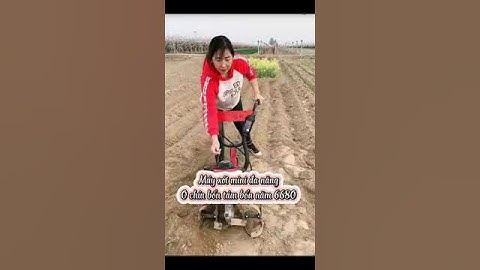Máy xới đất mini máy cày đất mini máy làm cỏ nông nghiệp máy rạch luống đa năng #bgmi #automobile