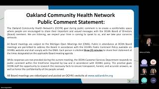 11 18 2025 OCHN Board Meeting