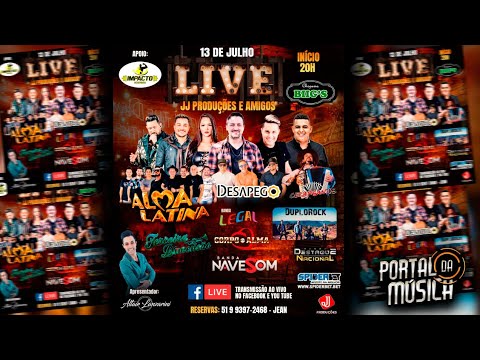 LIVE JJ PRODUÇÕES I Bandas: Corpo e Alma, Navesom, Legal, Terceira Dimensão e muito mais #aovivo