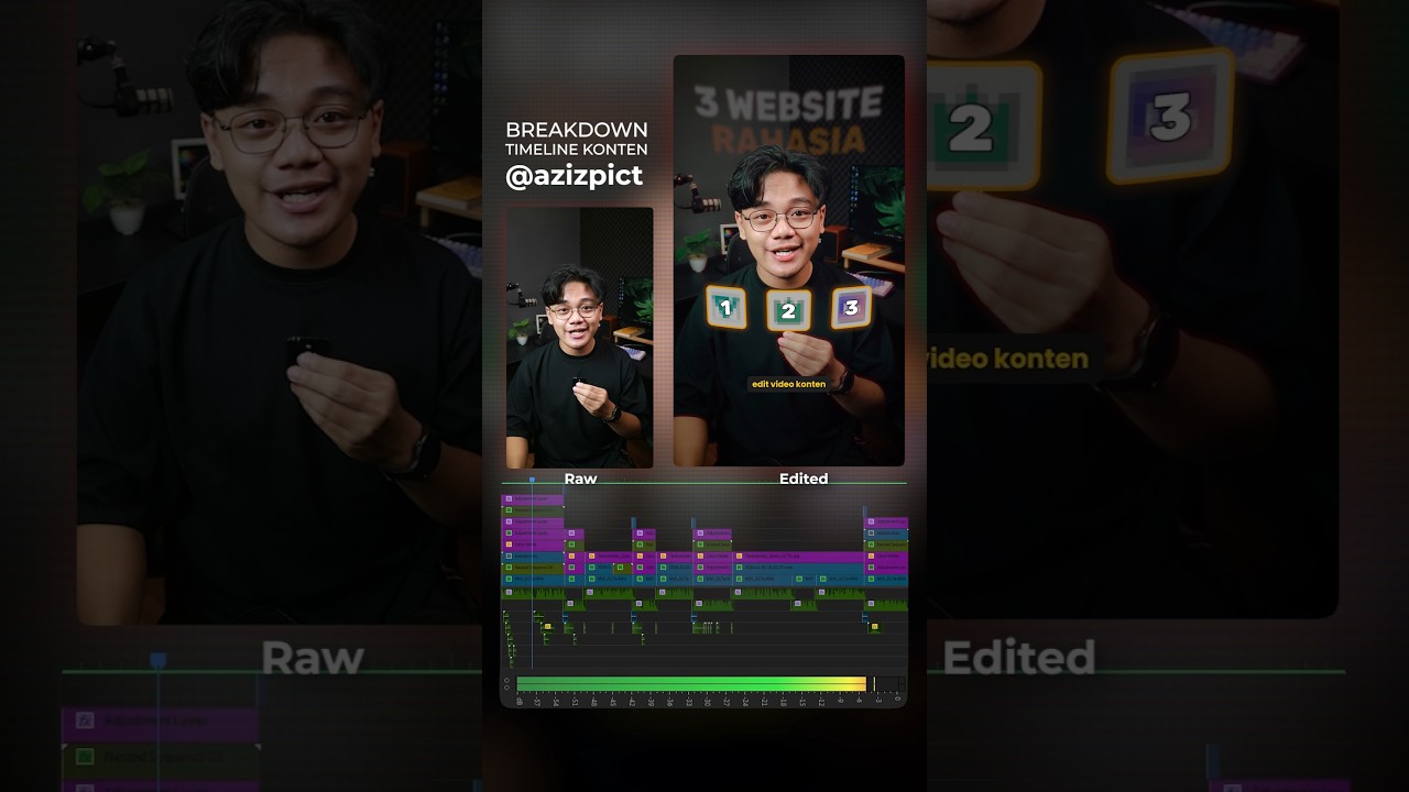 Cara Gue edit video konten!
