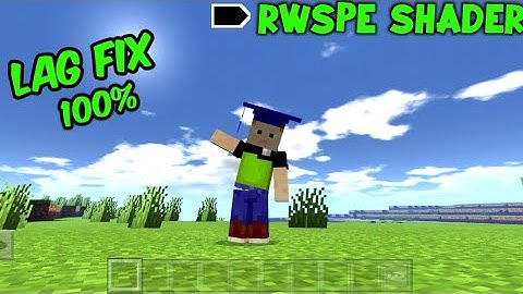 How To Fix Lag In RWSPE SHADER In Minecraft PE | MINECRAFT