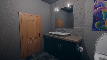 Modern Bathroom Real-Time Render (Marmoset Toolbag 3)