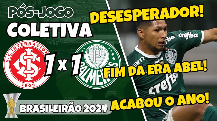 PÓS-JOGO | INTERNACIONAL 1X1 PALMEIRAS | BRASILEIRÃO 2024 | COLETIVA ABEL FERREIRA | AO VIVO
