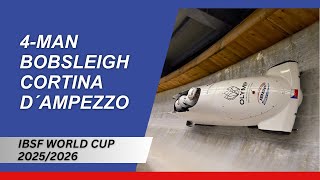 Ibsf World Cup Cortina Dampezzo - 4-Man Bobsleigh - Heat 1