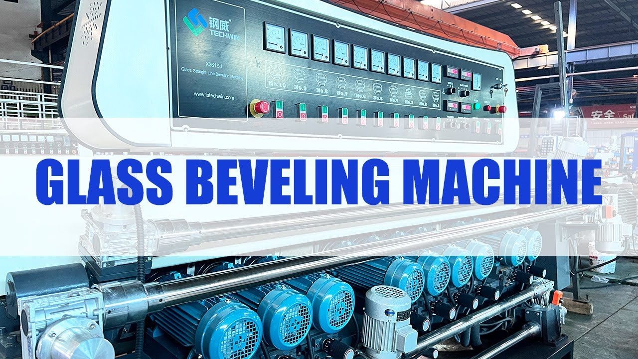 Glass straight line beveling machine/ edging machine for mirrors