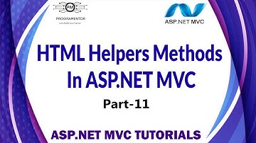 11 | HTML Helpers In ASP.NET MVC | HTML Helper Methods In ASP.NET MVC | Part-1 (Hindi/Urdu)