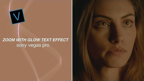 zoom with glow text effect | svp tutorial
