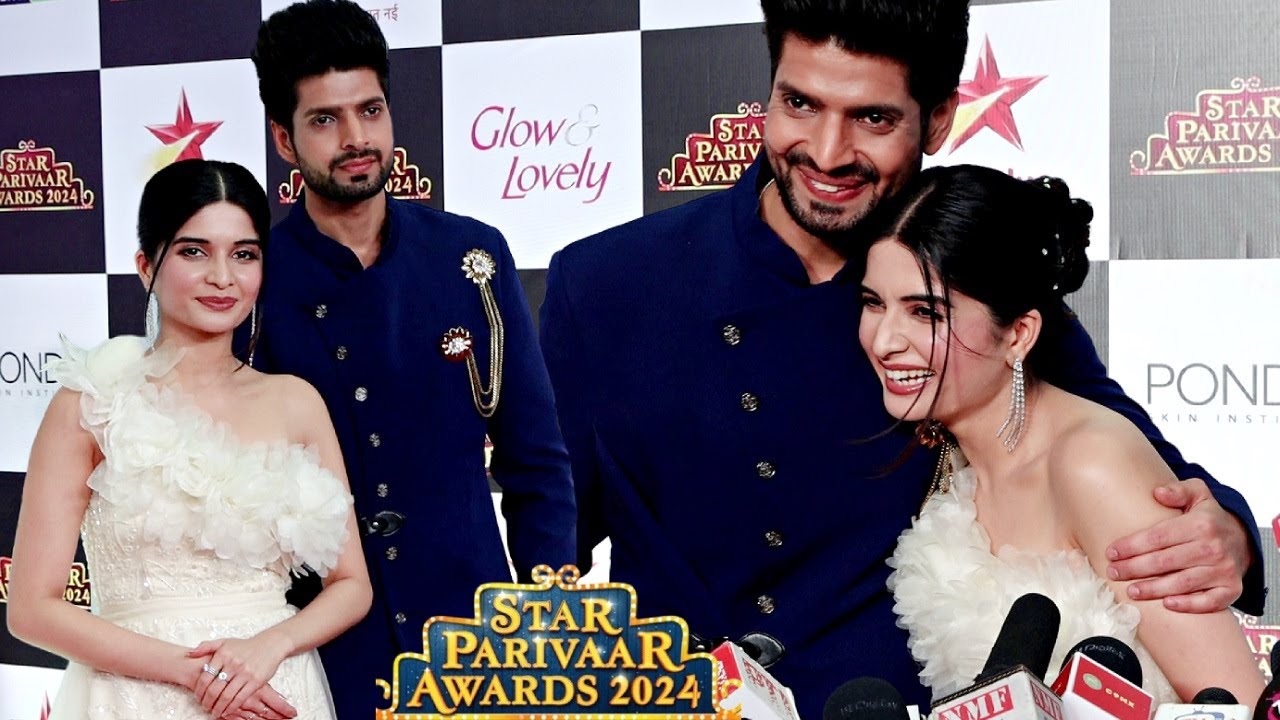 Gum Hai Kisi Ke Pyar Mein Couple Bhavika Sharma And Hitesh Bharadwaj At Star Parivaar Awards 2024