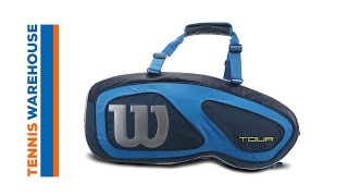 wilson tour v red 6 pack tennis bag