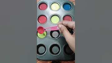 Making 9 Colors With  3 Primary  Colors #colormixing #satisfying  #shorts