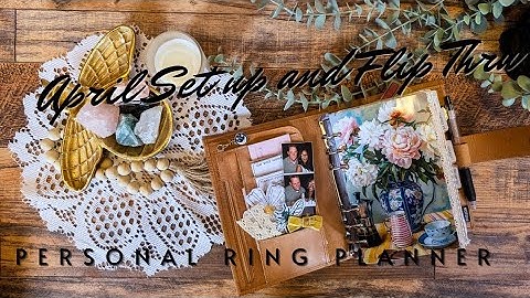 April Ring Planner Set Up|| Friday Flip Thru || Franklin Covey Compact Inserts